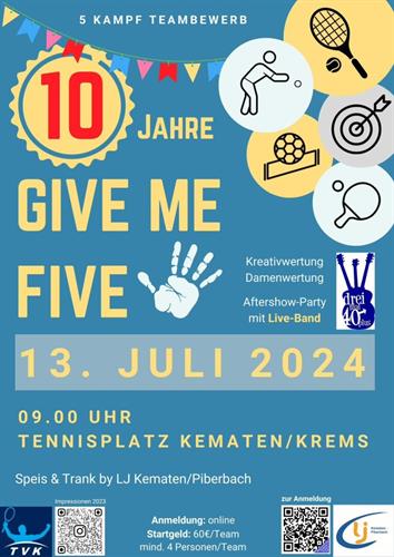 Plakat Give me Five